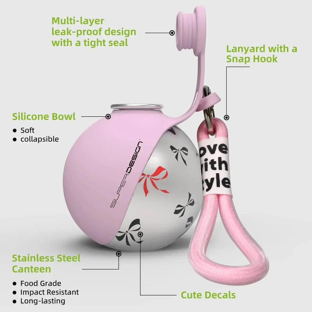 Portable Stainless Steel Dog Water Bottle