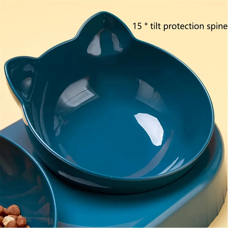 TwinFeast™ 3-in-1 Cat Feeding Station