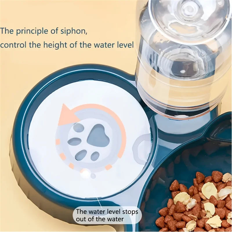 TwinFeast™ 3-in-1 Cat Feeding Station