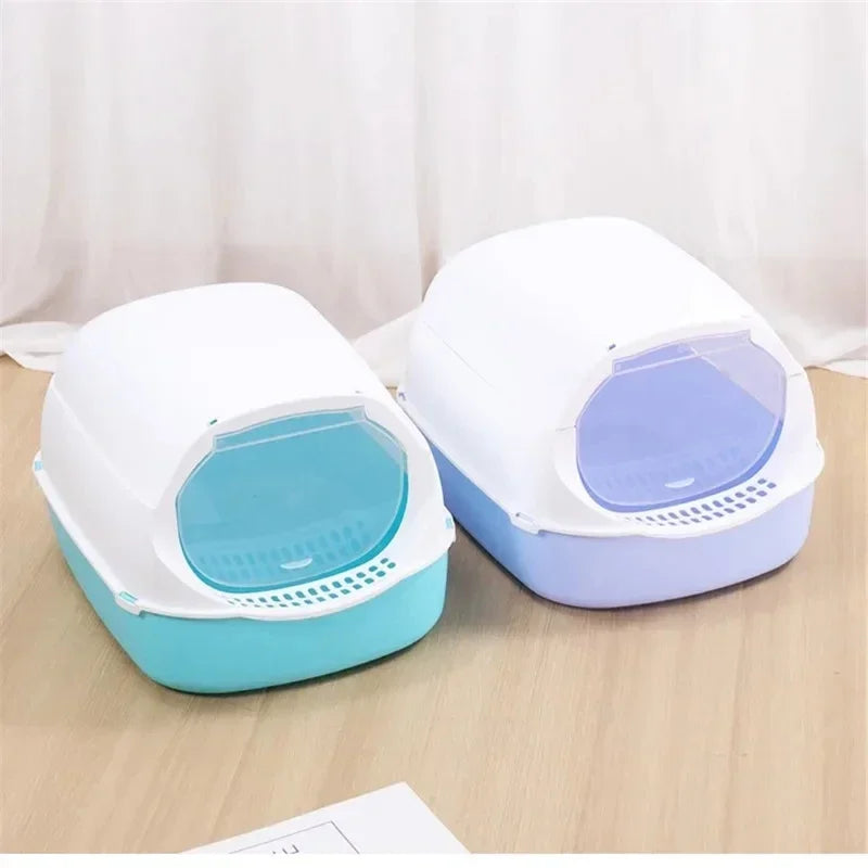 CleanNest™ Semi-Enclosed Cat Litter Box