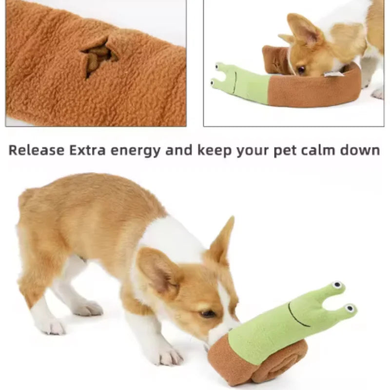 Snail Snuffle Toy – Interactive Puzzle for Dogs & Cats