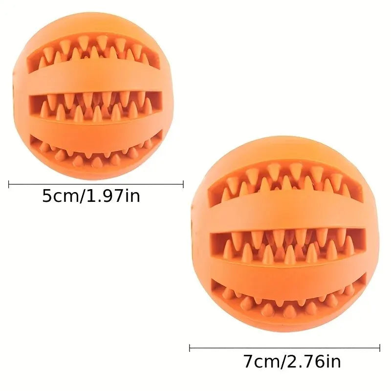 Interactive Treat Dispensing Ball – Chew & Dental Toy for Dogs
