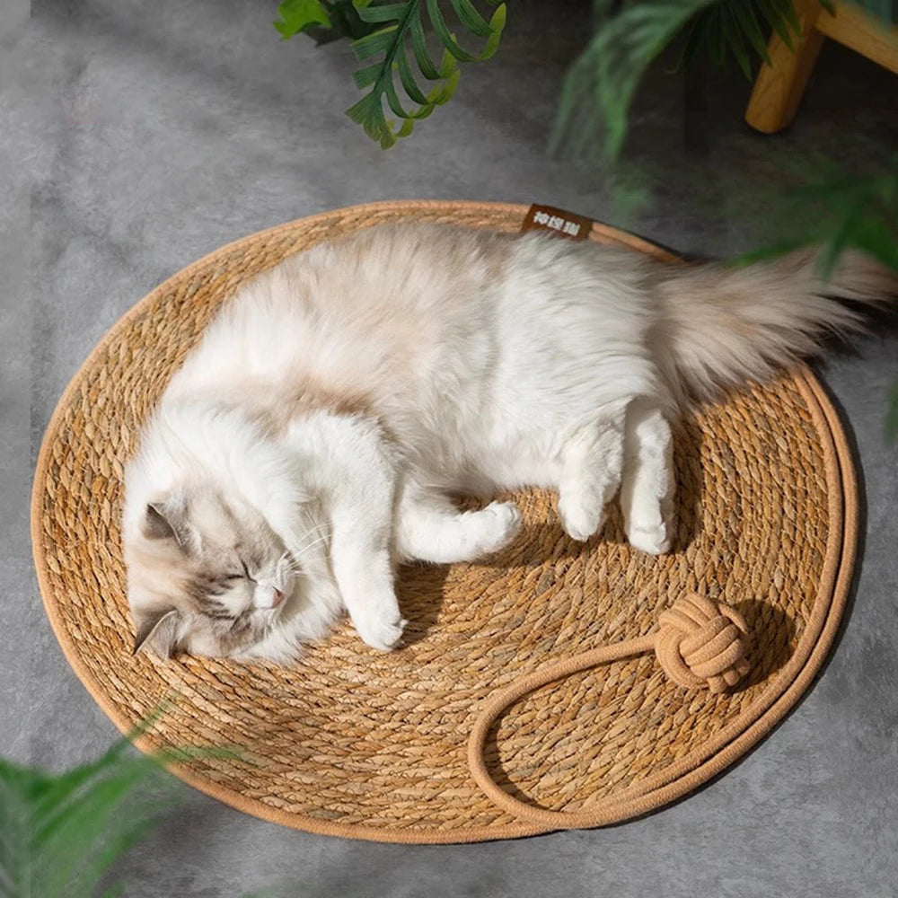 NatureScratch™ Rattan Cat Scratching Mat