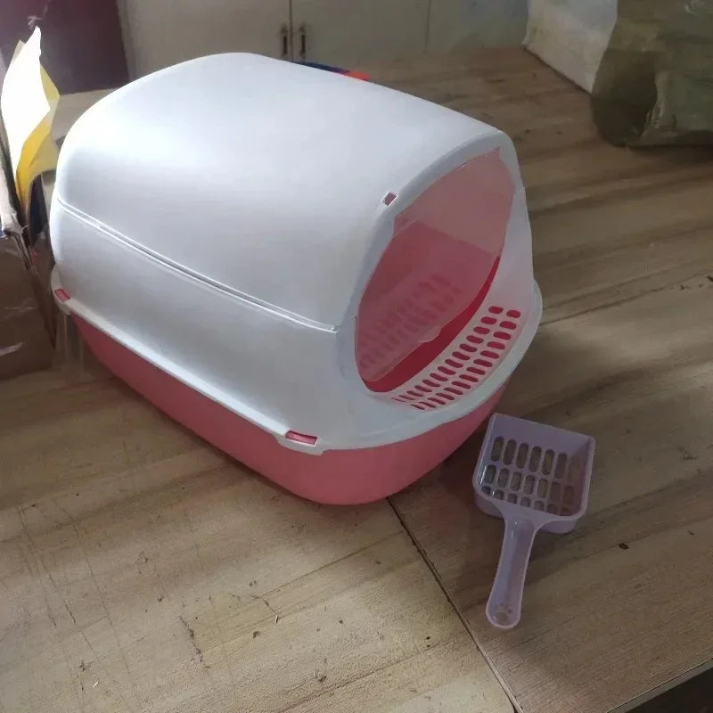 CleanNest™ Semi-Enclosed Cat Litter Box