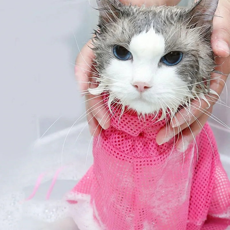 Adjustable Cat Grooming & Bathing Bag