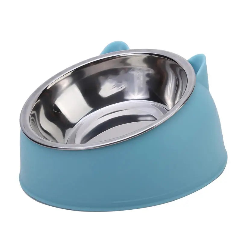 Tilted Stainless Steel Pet Bowl