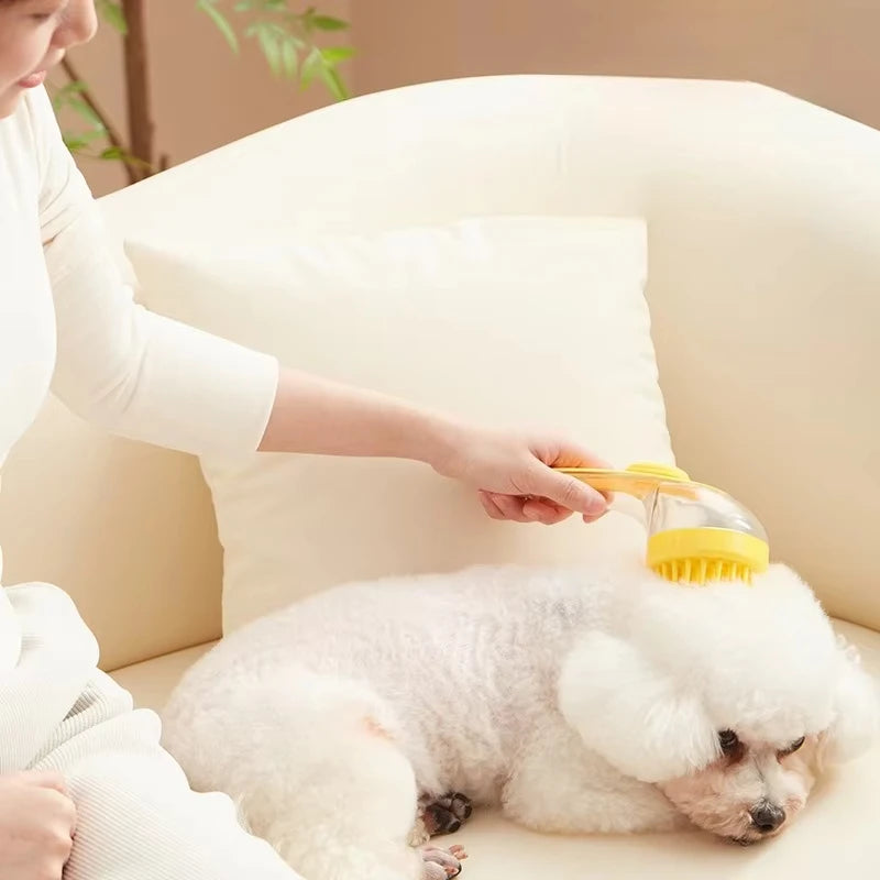 BathEase™ Silicone Pet Bath Brush