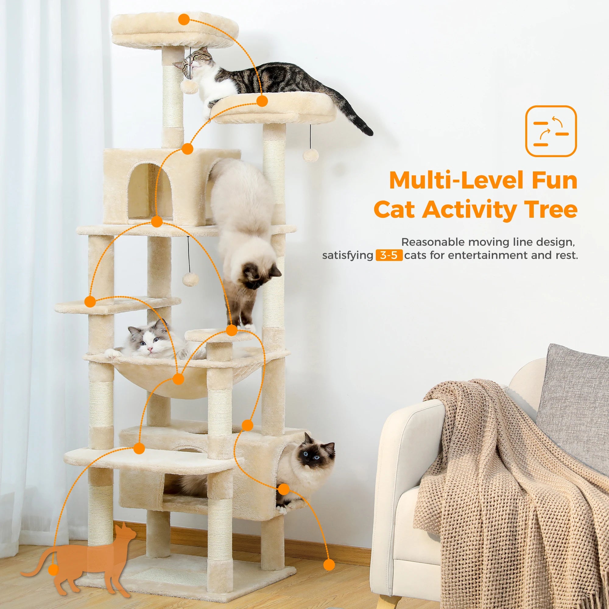 Luxury Cat Tree Tower
