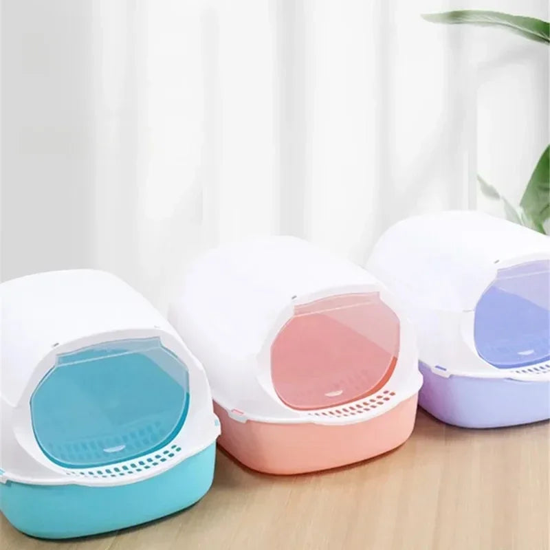 CleanNest™ Semi-Enclosed Cat Litter Box