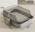 CleanNest™ Semi-Enclosed Cat Litter Box