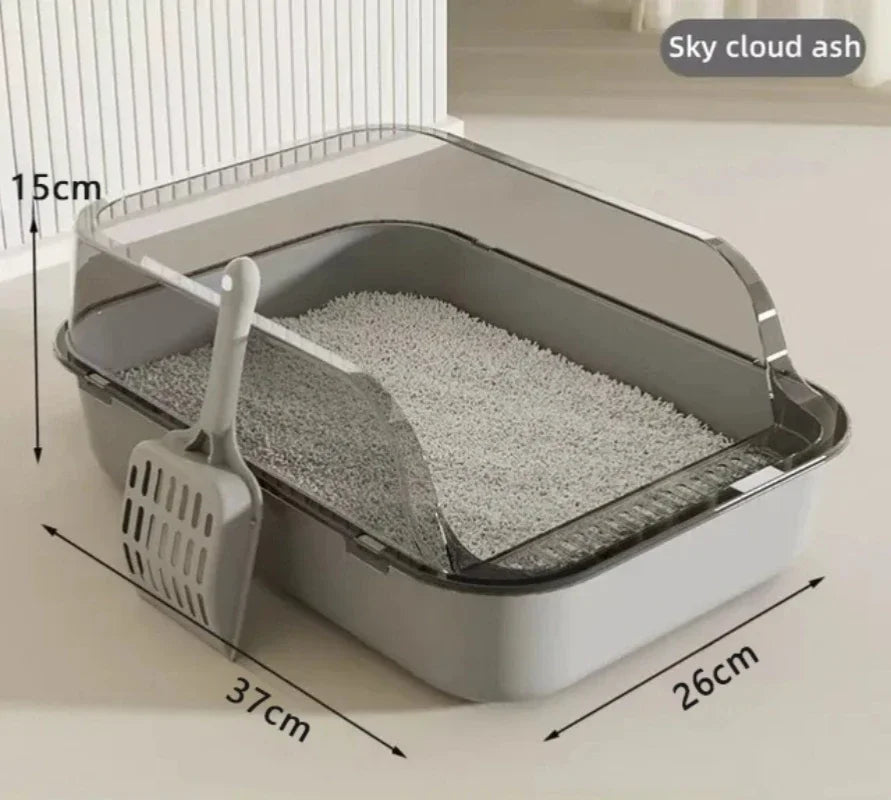 CleanNest™ Semi-Enclosed Cat Litter Box