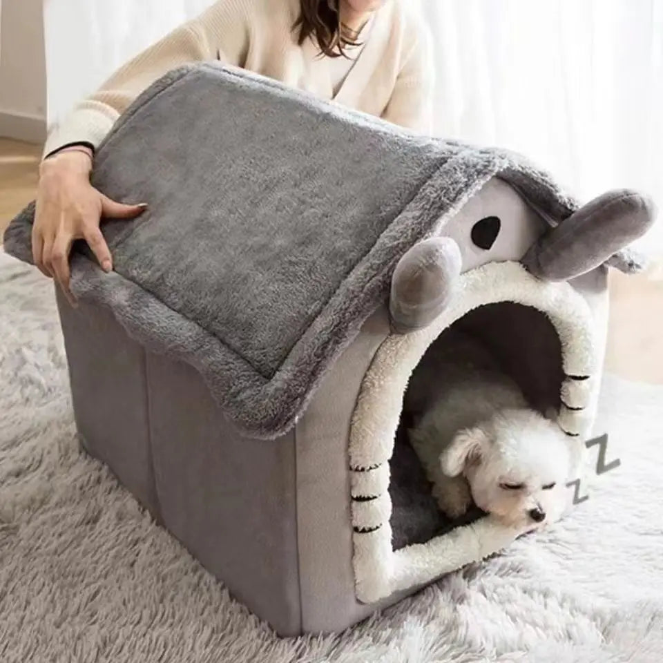CozyNest™ All-Season Pet House Bed