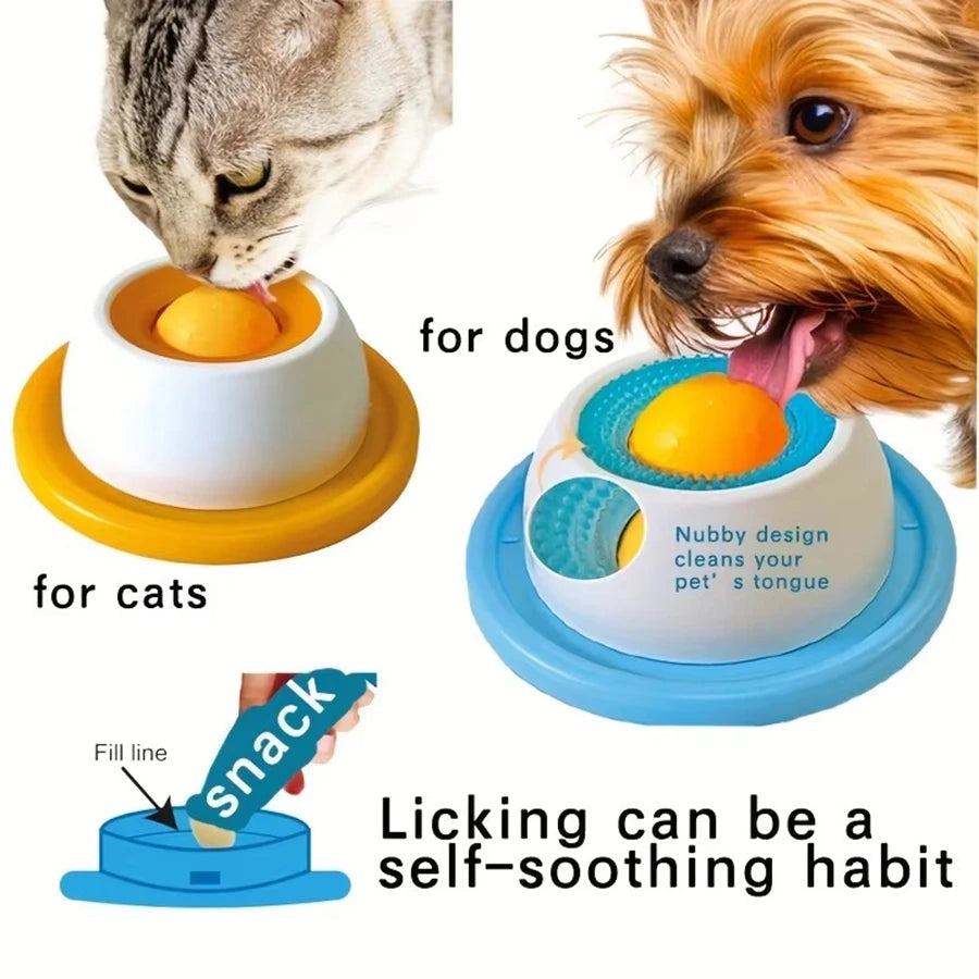 Interactive Slow Feeder Lick Toy – Food Dispenser for Dogs & Cats