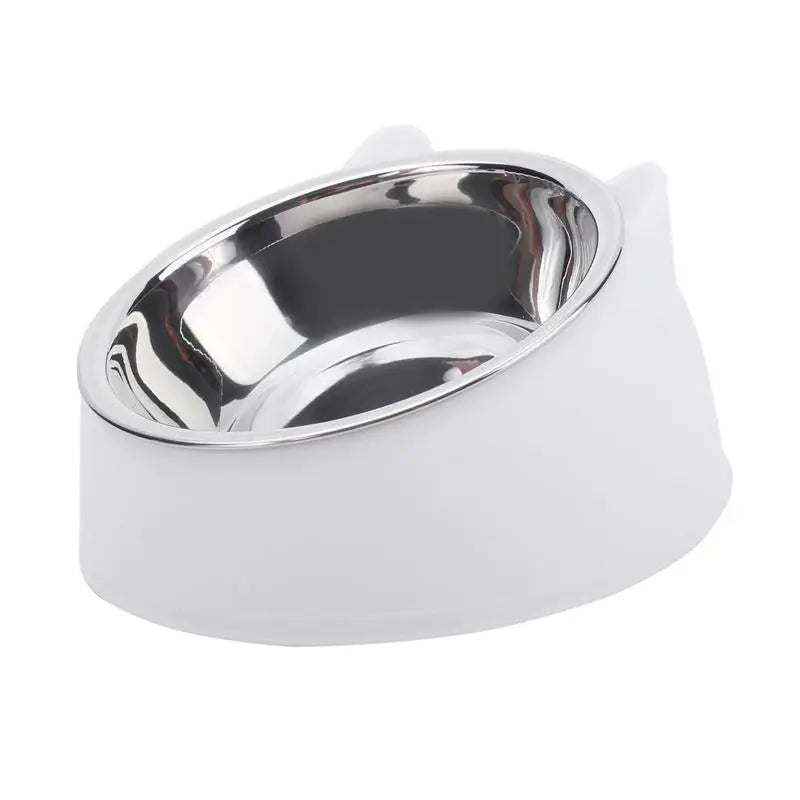 Tilted Stainless Steel Pet Bowl