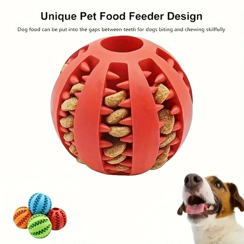 Interactive Treat Dispensing Ball – Chew & Dental Toy for Dogs