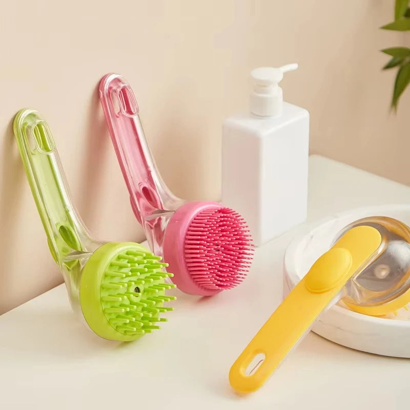 BathEase™ Silicone Pet Bath Brush