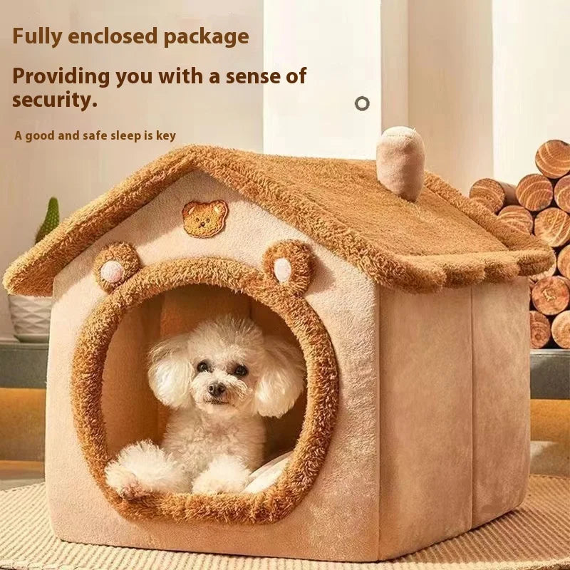 CozyNest™ All-Season Pet House Bed