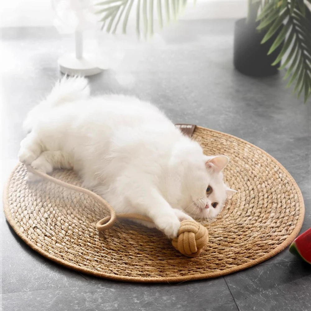 NatureScratch™ Rattan Cat Scratching Mat