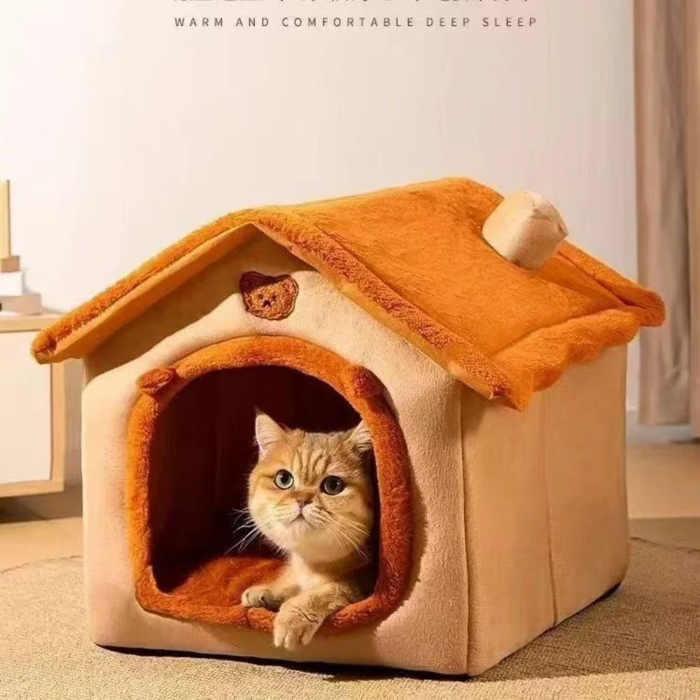 CozyNest™ All-Season Pet House Bed