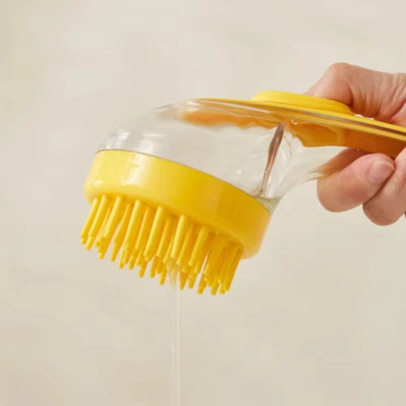 BathEase™ Silicone Pet Bath Brush